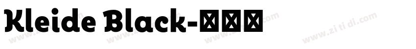 Kleide Black字体转换